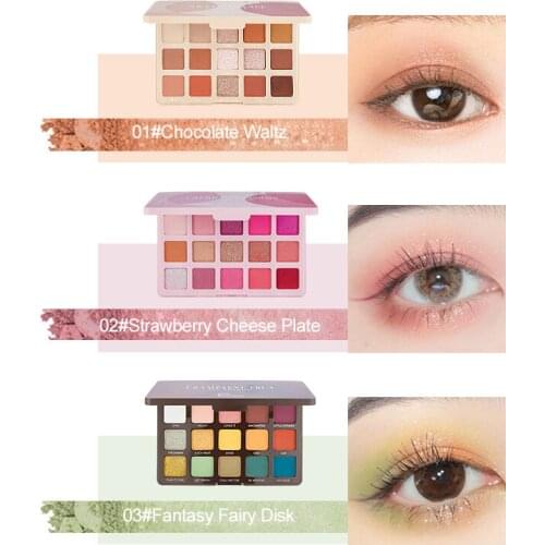 15 Colors Pearlescent Glitter Matte Eye Shadow Waterproof Sweatproof Long-lasting Eyeshadow Palette Eye Beauty Cosmetics TSLM1