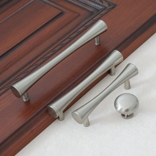 3'' 3.75'' 5'' Modern Dresser Pulls Drawer Knobs Pull Handles Door Pulls Knobs Kitchen Cabinet Handle Brushed Nickel Steel