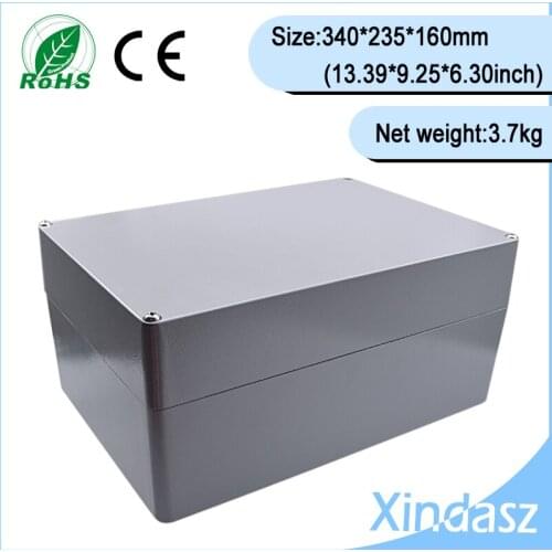 340*235*160mm 13.39X9.25X6.30Inch aluminum die casting junction box waterproof aluminum enclosure boxes electrical