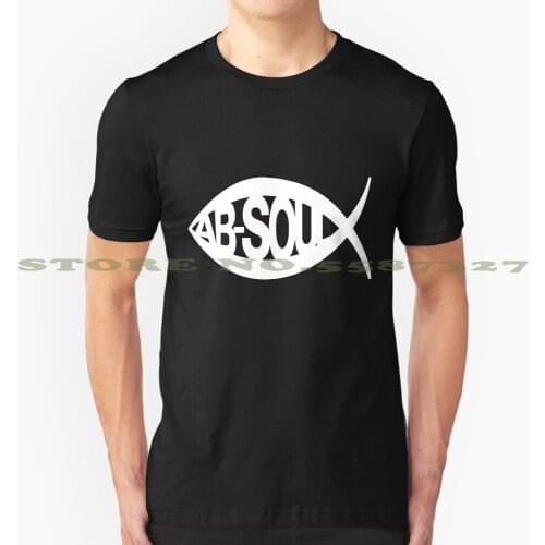 Ab - Soul Fish Jesus Graphic Custom Funny Hot Sale Tshirt Jesus Christ Jesus Fish Ab Soul Tde Top Dawg Entertainment Kendrick Q
