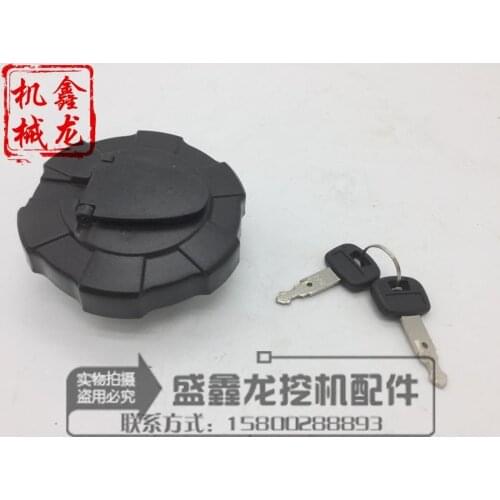 Excavator fittings, fuel tank cap, Kubota 155/161/163/165/183/185, diesel case cover