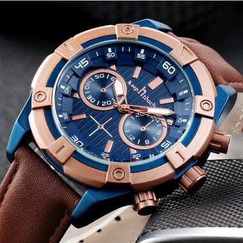 KEEP IN TOUCH Mens Watches Top Luxury Brand Military Sports Watch Men Waterproof Chronograph Quartz Male Wrist Watch Dropship