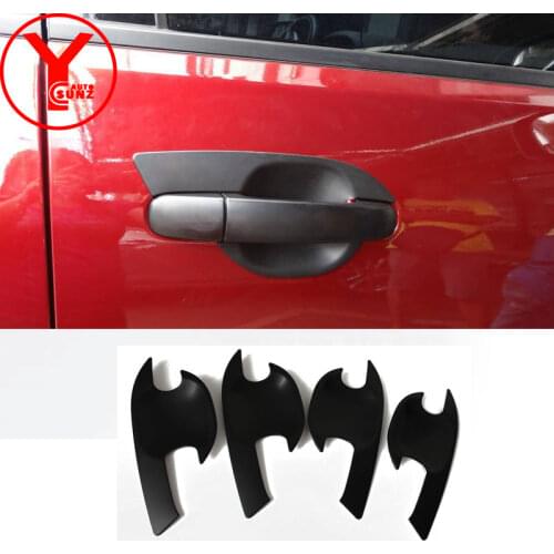 YCSUNZ black door handle cover protector ABS auto car styling accessories For Ford Everest Endeavour Ranger T7 2016 2017 2018