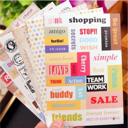 DIY handmade album accessories sticker,vintage stamp scrapbook sticker supplies for holiday scrapbook