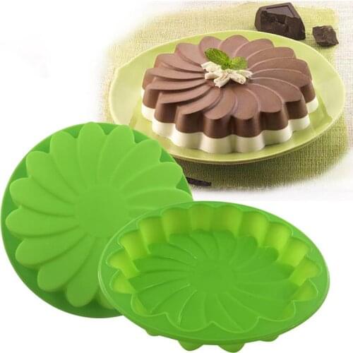 Cake Pan Non-stick Round Silicone Mold DIY Cake Mold Baking Pan 3D DIY Molds good quality Pan for Kitchen