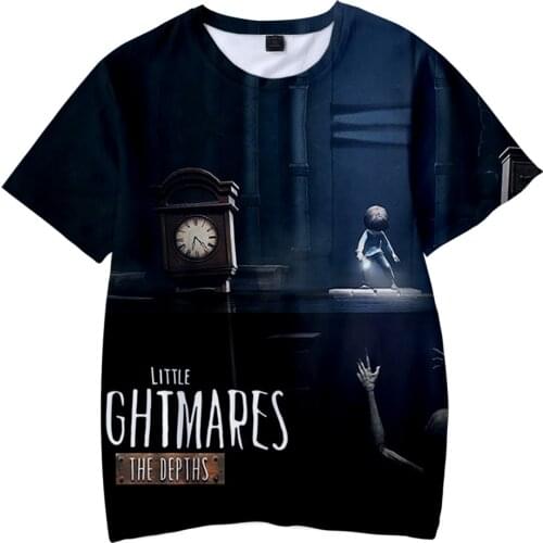 New Little Nightmares 2 Tshirt 3D O-Neck Boys/girls Tshirt Summer Short Sleeve Harajuku Streetwear Game Little Nightmares tops
