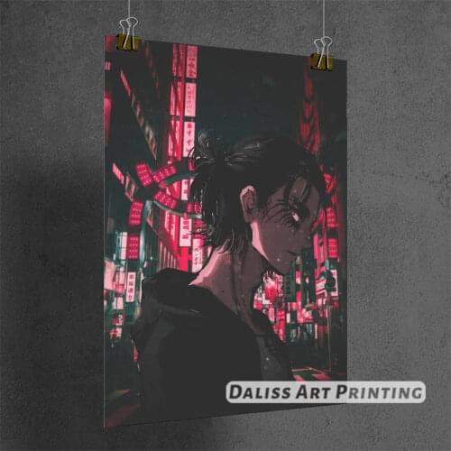 Canvas Anime Attack on Titan Eren Jaeger Pictures Home Decoration Paintings Poster HD Prints Wall Art Modular Living Room Framed