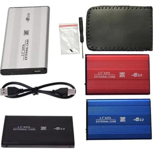 2.5 Inch Usb 2.0 External Hard Drives Hdd Enclosure Box 480Mbps Support 3Tb Aluminum Hdd Drive Case For 2.5 "Sata Hard Drive Cas