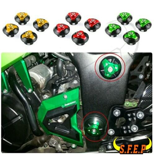 Motorcycle CNC Aluminum Frame Hole Cover For Kawasaki Ninja250R Ninja300R Z250SL Z300 And Yamaha YZF-R3/R25