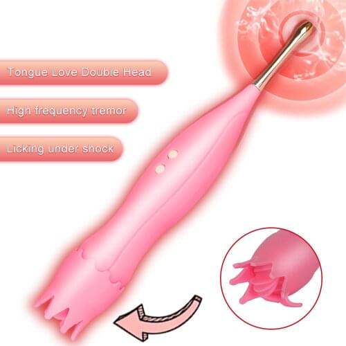 Tongue Licking Vibrator G Spot Clitoris Stimulator Sex Toys For Woman High Frequency Pussy Vibrator for Adult Toys Sex Shop