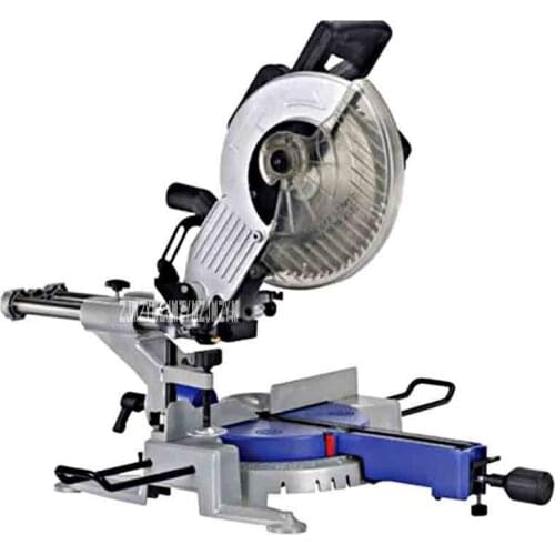 10 Inch Multi-function Rod Saw Desktop Precision Aluminum Alloy Gear Drive 45 Degree Oblique Cutting Machine 220V 1800W 255MM
