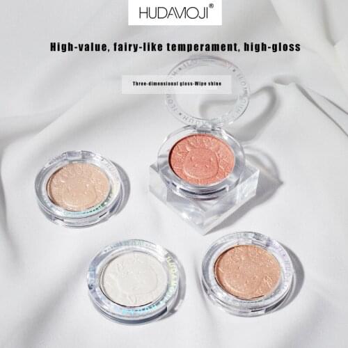 Monochrome Highlighter Contouring Natural Glitter Face Brightening Three-dimensional Natural Makeup Cosmetics TSLM1