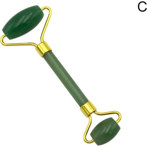 Natural Jade Facial Roller Massager Double Head Slimming Anti Wrinkle Health Care Tool Massage Tools Skin Care TK-ing