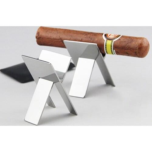 NEW Free Drop Shipping Practical Stainless Steel Foldable Cigar Ashtray Display Stand Rack Tray Holder