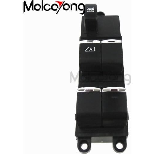 Orange lamp New Power Window Master Lifter Switch 25401-EB30B For Nissan Navara D40b Pathfinder Qashqai 2005-2016 With Chrome