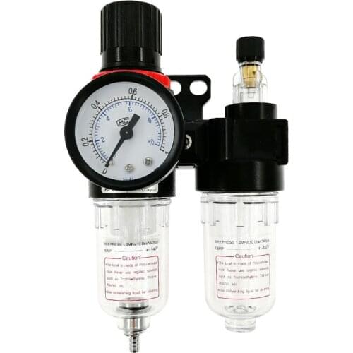 Pneumatic components AFR2000 + AL2000 1/4 AFC2000 air compressor oil water separator filter regulator trap Air source treatmen