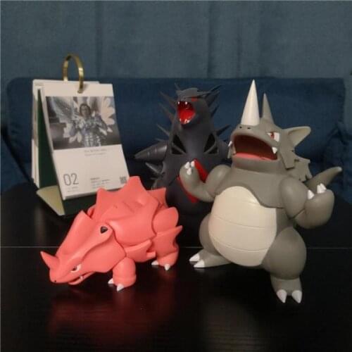 Pokemon 1/10 Rhyhorn GK Series Anime Action Figure Model Toys Gift for Children