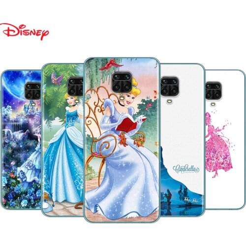Silicone Cover Disney Cinderella Princess For Xiaomi Redmi Note 10 10S 9 9S Pro Max 9T 8T 8 7 6 5 Pro 5A Phone Case