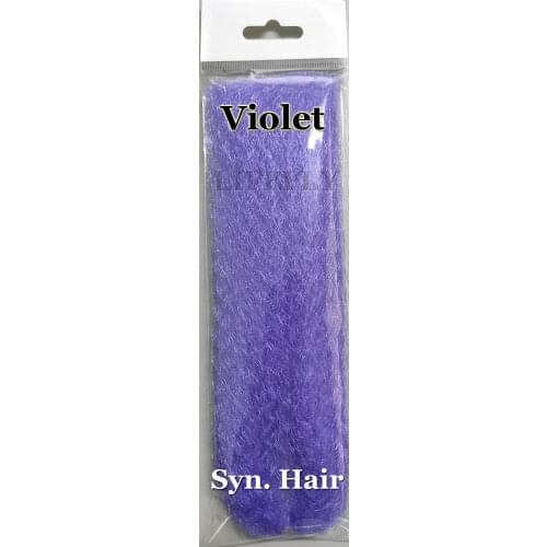 Violet Color / 10 Packs Synthetic Hair, Super Hair, Fly Tying, Jig, Lure Making