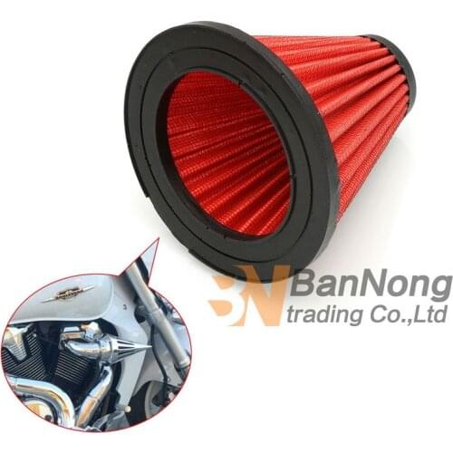 Motorcycle modified Air Cleaner Replacement Filter Element for SUZUKI Boulevard M109R Yamaha Warrior 02-09 Honda Steed 400 600