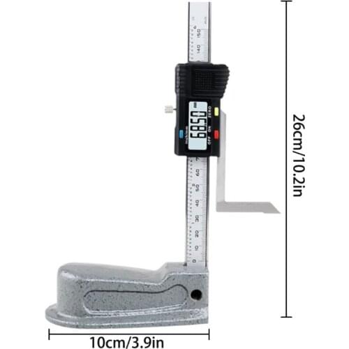 High-precision 0-150mm Digital Altimeter, LCD Display, Precision Depth Gauge, Electronic Marker With Cast Base