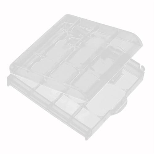 1Pc Plastic Case Holder Portable Battery Storage Box Cover for 4x AA AAA Battery Box Container Bag Case Organizer