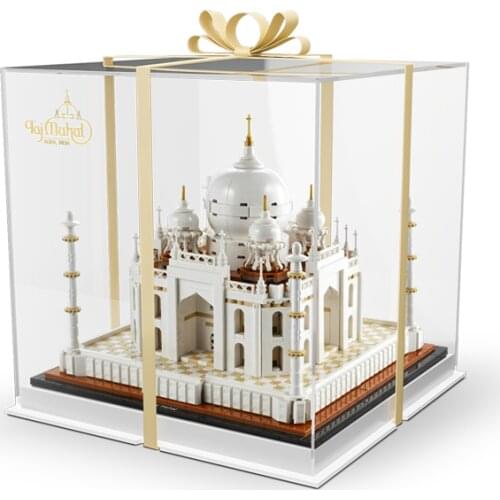 3mm Building Block Acrylic Display Box Show Case for 21056 Taj Mahal (Not Including Block Kit)