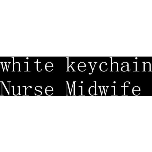 White keychain Nurse Midwife