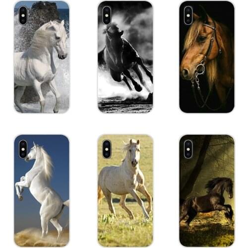 Amazing Horse Animal Transparent TPU Case Covers For Huawei G7 G8 P7 P8 P9 P10 P20 P30 Lite Mini Pro P Smart Plus 2017 2018 2019
