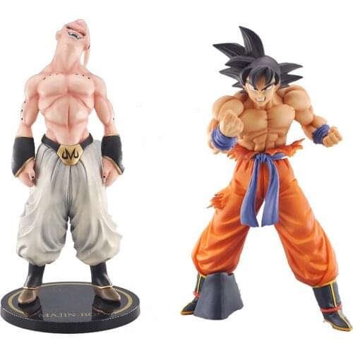 Dragon Ball Z Son Goku Majin Buu Burdock Vegetto Son Gohan Anime Figure Doll Car Desk Decoration Collection Toy Gift