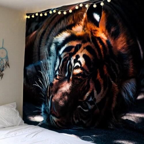 Tiger Tapestry, Psychedelic, Hanging On The Wall, Animals, Decorative Cloth