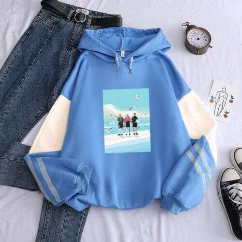 Haikyuu Hoodies Kenma kozume Bokuto Kageyama Japan Volleyball Junior Patchwork Sweatshirt Oversized Anime For Men Women Cloth