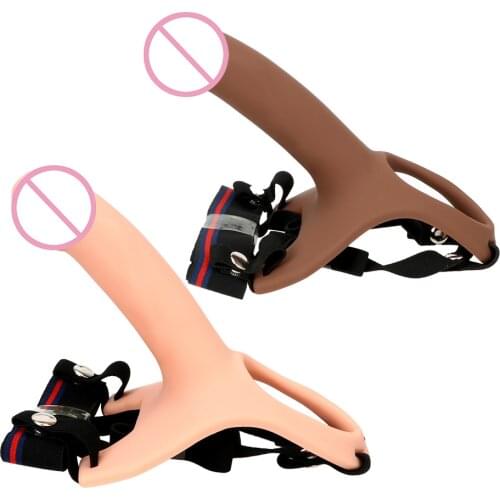 IKOKY Wearing Panties Realistic Penis Sex Toys for Men Gay Male Masturbation Silicone Dildo Male Strap On Dildo