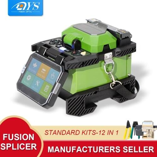 FTTH Alignment Optical Fiber Fusion Splicer Fiber Optic Welding Splicing Fusing Machine Cleaver Stripper Kits