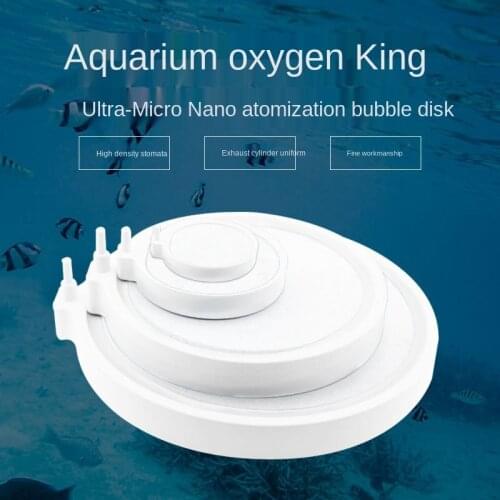 LeChong Fish Tank Low Pressure Nano Bubble Disc Oxygen Booster Air Stone Oxygen Stone Atomizing Gas Disc Aquarium Aeration Tool