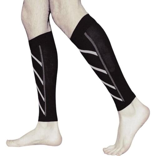 Hot 1 Pair Calf Support Graduated Compression Leg Sleeve Socks Outdoor Exercise Sports Safety sy998