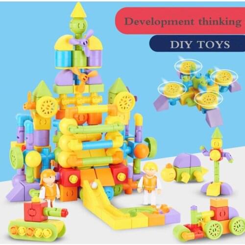 Early education Magnetic Blocks Magnetic Designer Building Construction Toys Set Magnet Educational Toys For Children Kids Gift