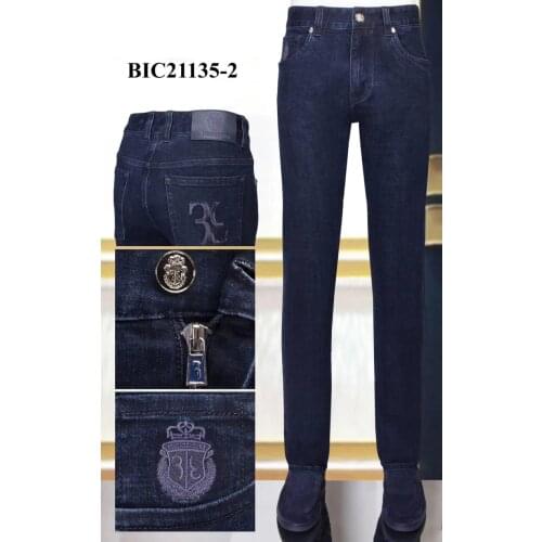 BILLIONAIRE Jeans Cowhide winter thick men 2020 new cotton fashion casual embroidery high quality big size 31-40 free shippng