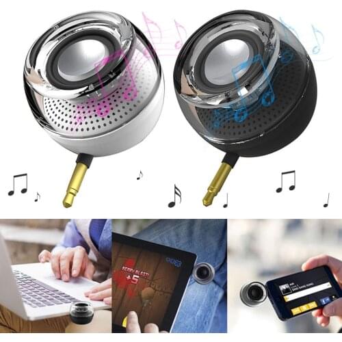 3.5mm Mini Speaker Subwoofer Computer Amplifier Plug and Play Phone PUO88