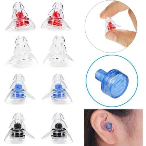 Soft Silicone Earbuds Ear Protection Reusable Professional Music Earbuds Noise Reduction For Sleep DJ Bar Bands Sport W / case