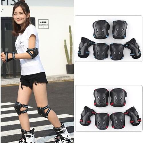 Adult / Child Ice-skating Knee Pads Elbow Pads Wrist Guards Protective Gear Set For Outdoor Activities Elbow Pads WHStore