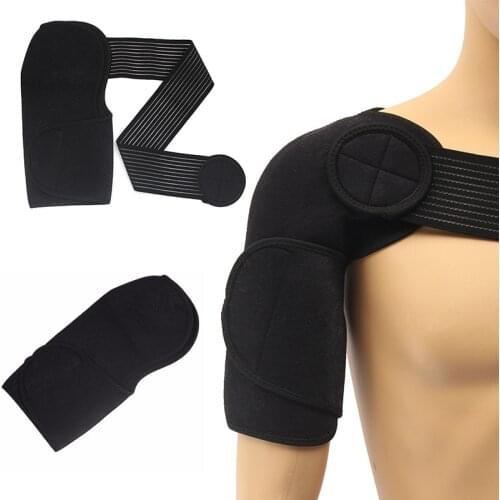 Adjustable Elastic Shoulder Support Brace Basketball Arm Sleeve Men Safety Sports Injury Guard Posture Corrector Back Protector7