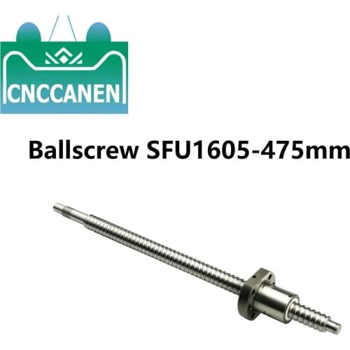 Ballscrew SFU1605-475mm & Ballnut Ball Screw RM1605 With End Machined CNC