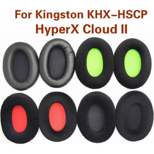 Replacement EarPads for Kingston KHX-HSCP HyperX Cloud II 2 HSCD Headphones Foam Earmuffs Ear Pads Cushion Headset Accessories