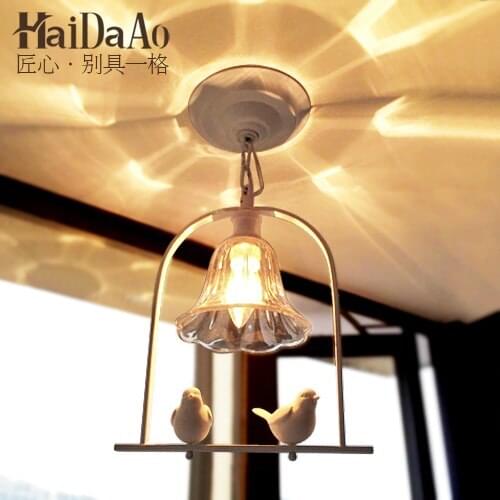 Modern Personality Art Corridor Balcony Corridor Lamp Porch Lamp Bar Bird Pendant Light lustre pendente