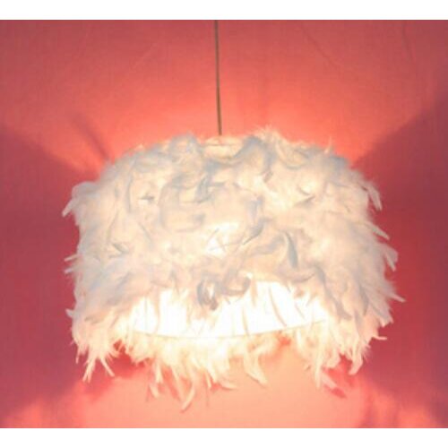 Contemporary and contracted light pendant lights White feather light lamp of droplight with