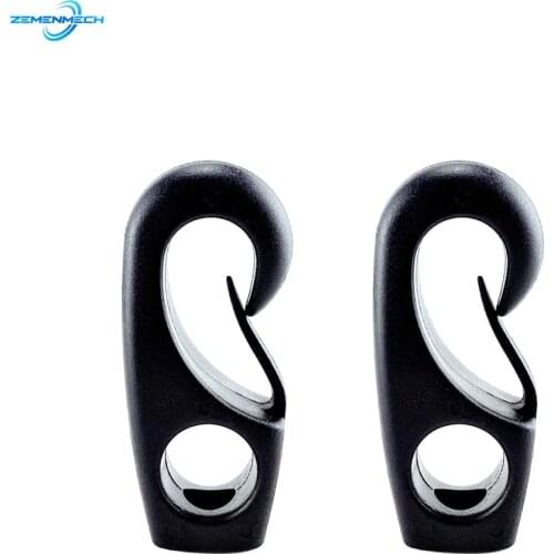 2PCS Nylon Buckle Shock Cord Clip Hook Kayak Canoe Bungee Rope Line Rowing Boat Tie Cord Hook Clothesline Elastic Boat Lock Clip