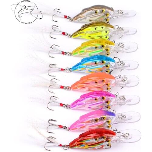 1Pcs 8cm/9.3g 3D Eyes Lifelike Floating Crankbait Fishing Lure Saltwater Rock Artificial Isca Wobbler Trolling Jerkbait pesca