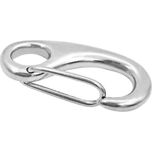 1 Piece Stainless Steel Spring Gate Snap Clip Hook Quick Link Carabiner Buckle