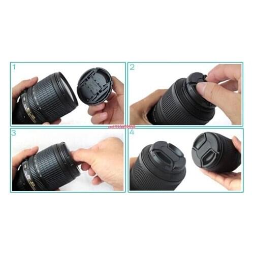 10pcs Camera Lens Cap For Can&n 62mm 67mm 72mm 77mm 82mm Protection Cover Lens Accessories